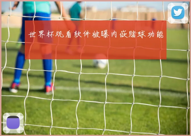 世界杯观看软件被曝内嵌赌球功能